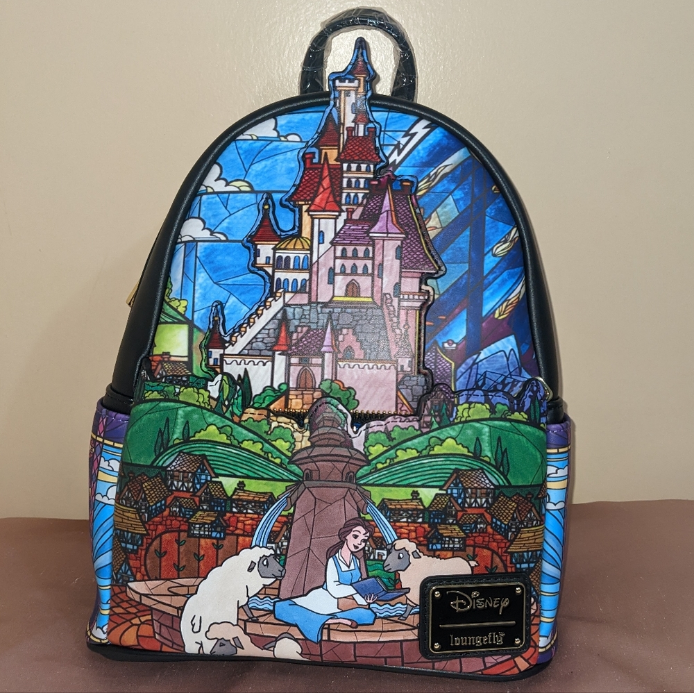 Loungefly Disney Beauty and the Beast Castle Series Mini Backpack